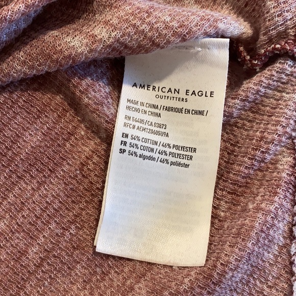 American Eagle long sleeve purple top. Size M - Picture 6 of 7